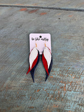 Load image into Gallery viewer, Red White and Blue Earrings
