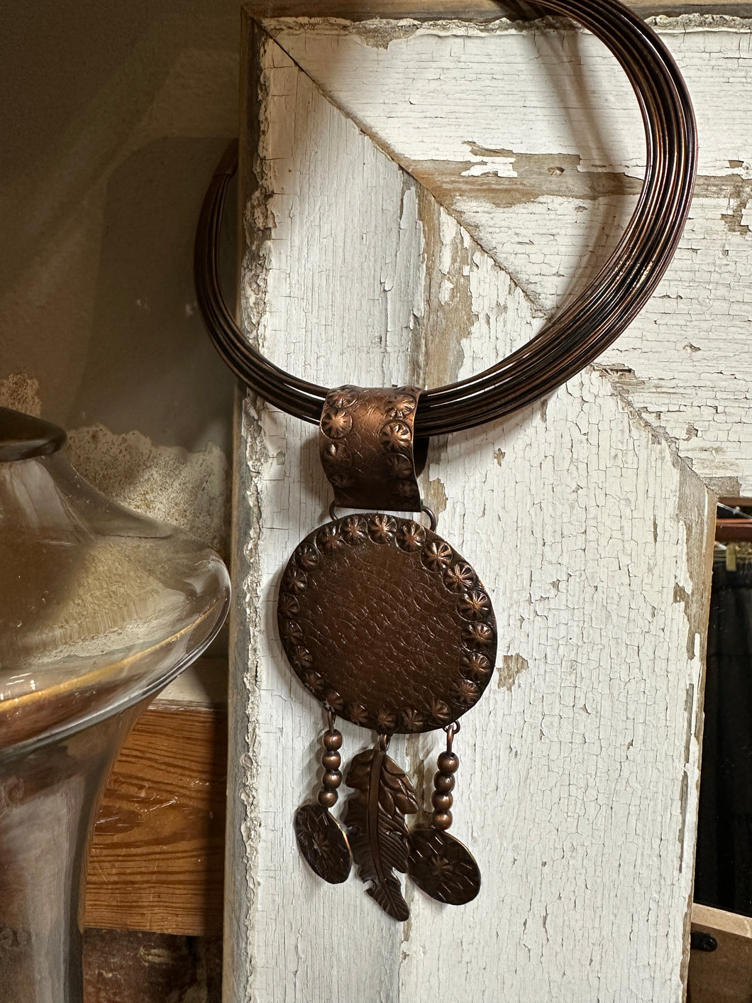 Dream Catcher Necklace Copper