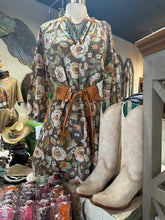 Load image into Gallery viewer, Vintage Camellia Print Mini Dress
