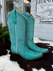 Corral- Turquoise Embroidery